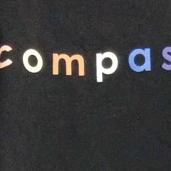 Peace Love World Women's Sweater Sz 3X Graphic Note Print Pullover Black A469922 - Picture 3 of 5